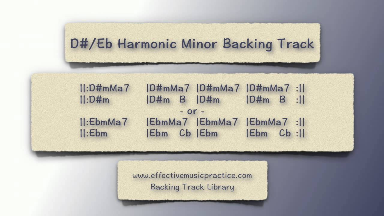 D#/Eb Harmonic Minor Backing Track