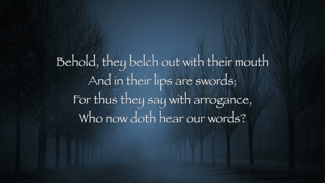 Psalm 59 (w/lyrics) male voice