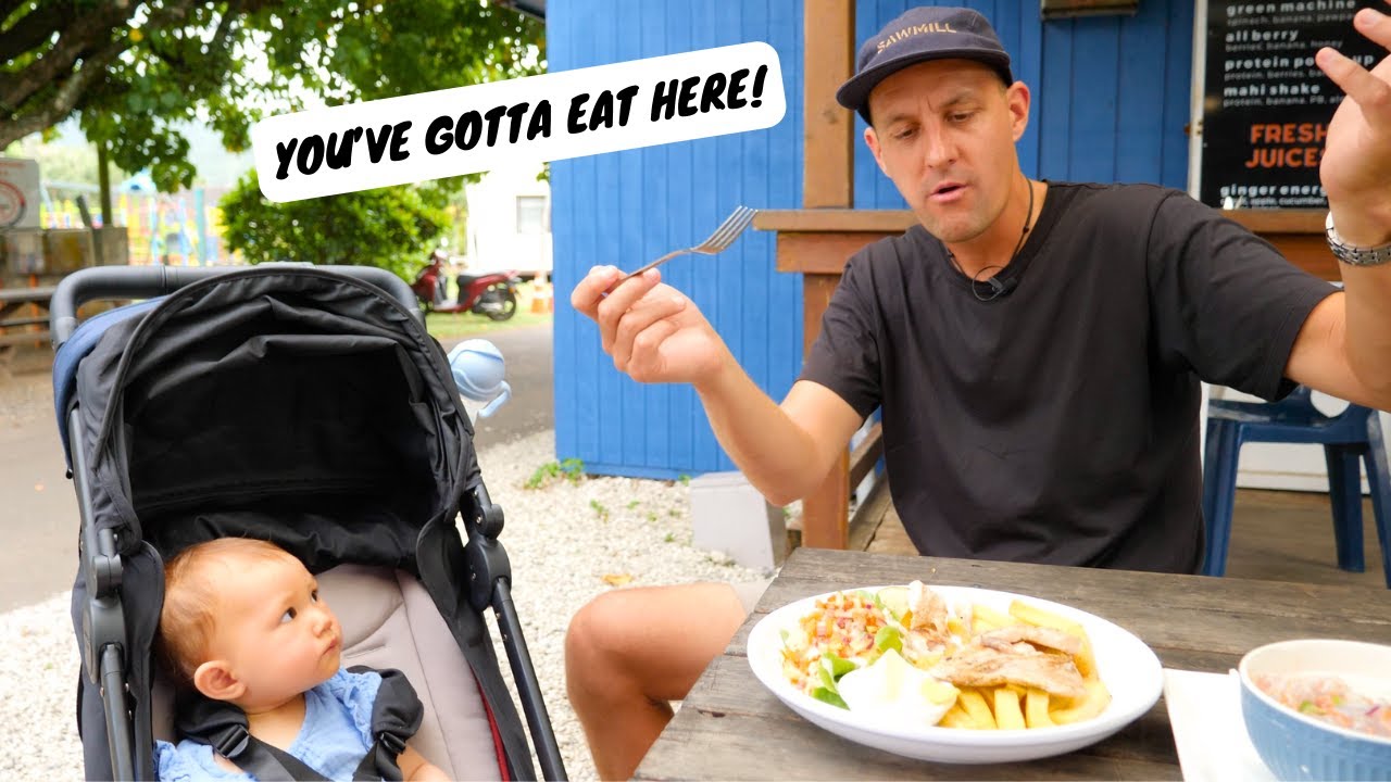 RAROTONGA FOOD TOUR | Eating in the Cook Islands | Raw fish salad, fresh kaimoana +24hr ice cream