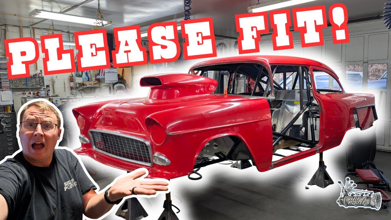Наконец-то подойдёт передняя часть из стекловолокна от нашего Chevrolet 55 года?
