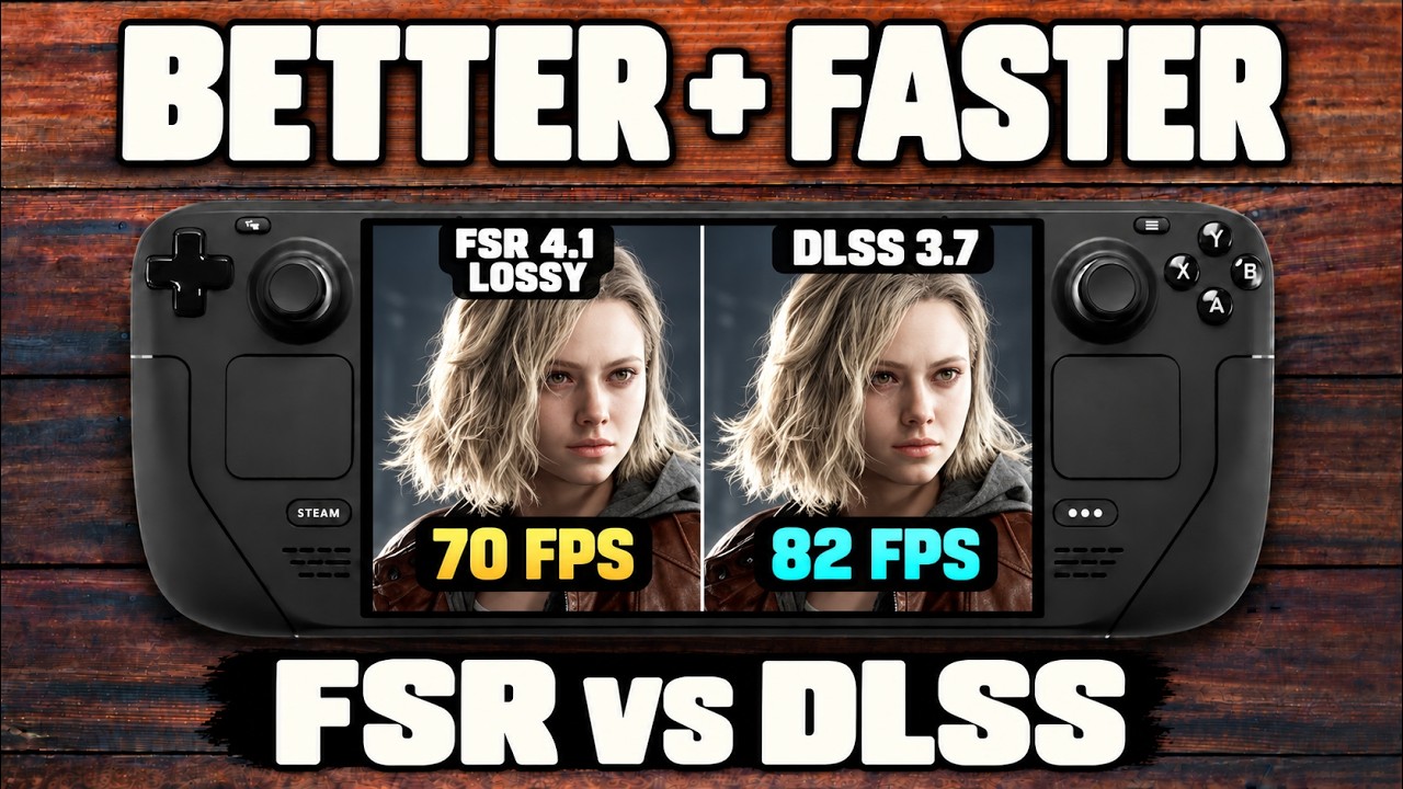 FSR 4.1.1 Lossy vs DLSS 3.7 on Steam Deck | Which Wins?