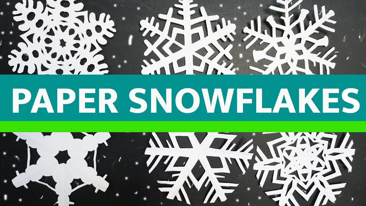 How to Make a Paper Snowflake - 3 designs