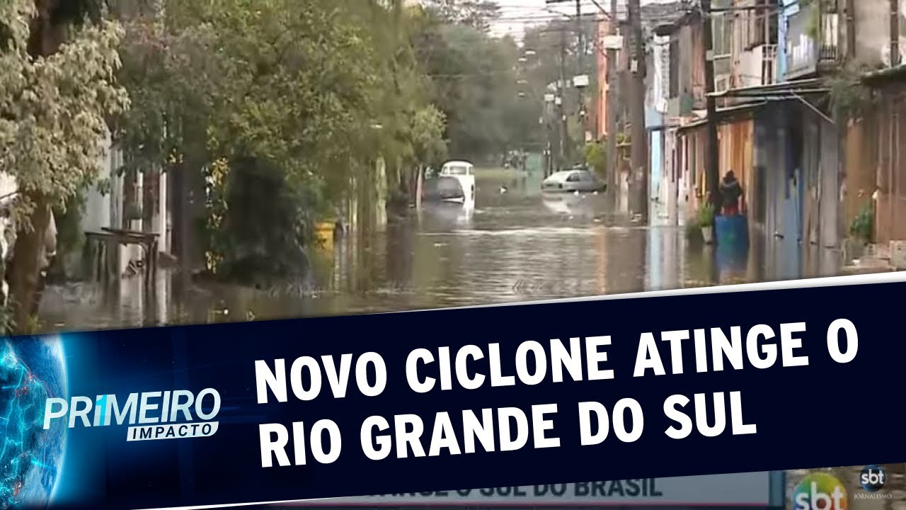 Passagem de novo ciclone no Rio Grande do Sul deixa uma pessoa morta | Primeiro Impacto (08/07/20)
