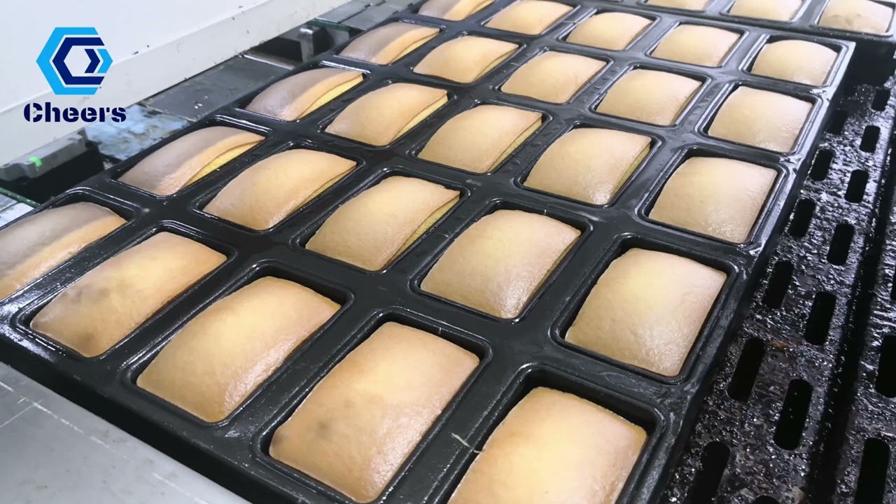 Automated cake production line for sale, cake machine manufacturer,China cake line equipment