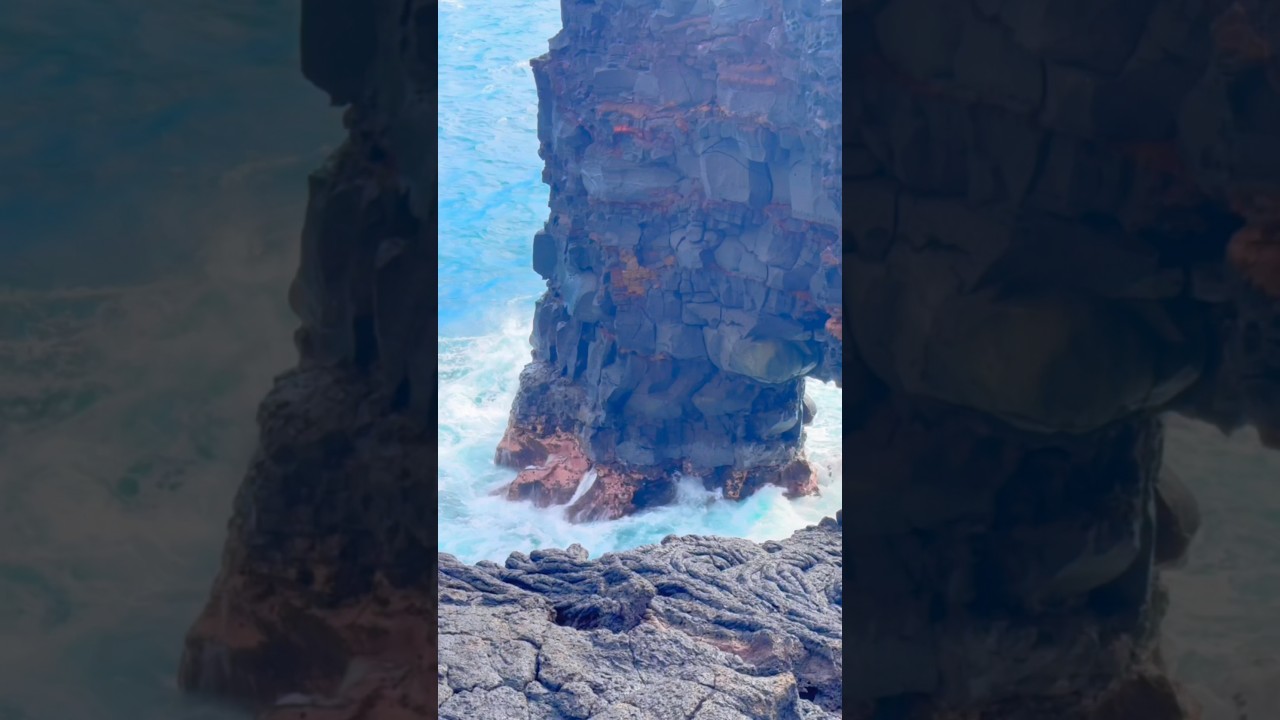 Holei Sea Arch &hellip; UP CLOSE! | Big Island, Hawaii #hawaiivolcanoes  #nationalpark