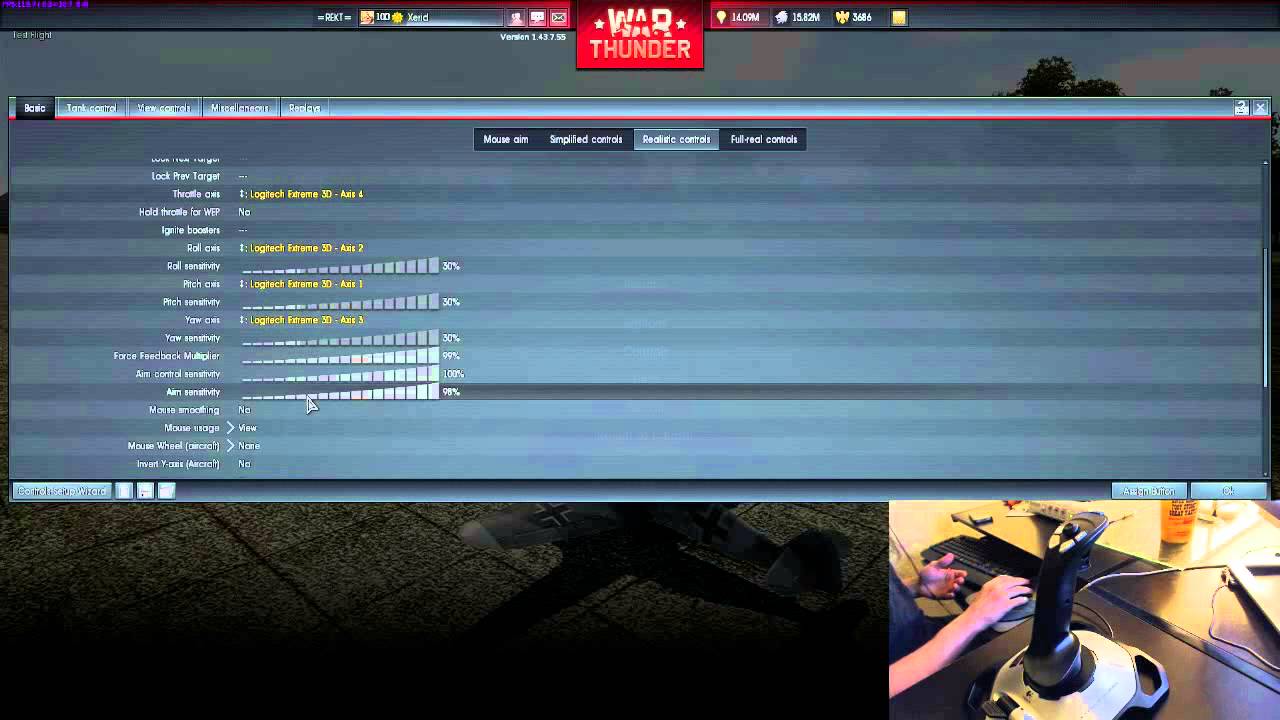 Basic Joystick Setup for War Thunder