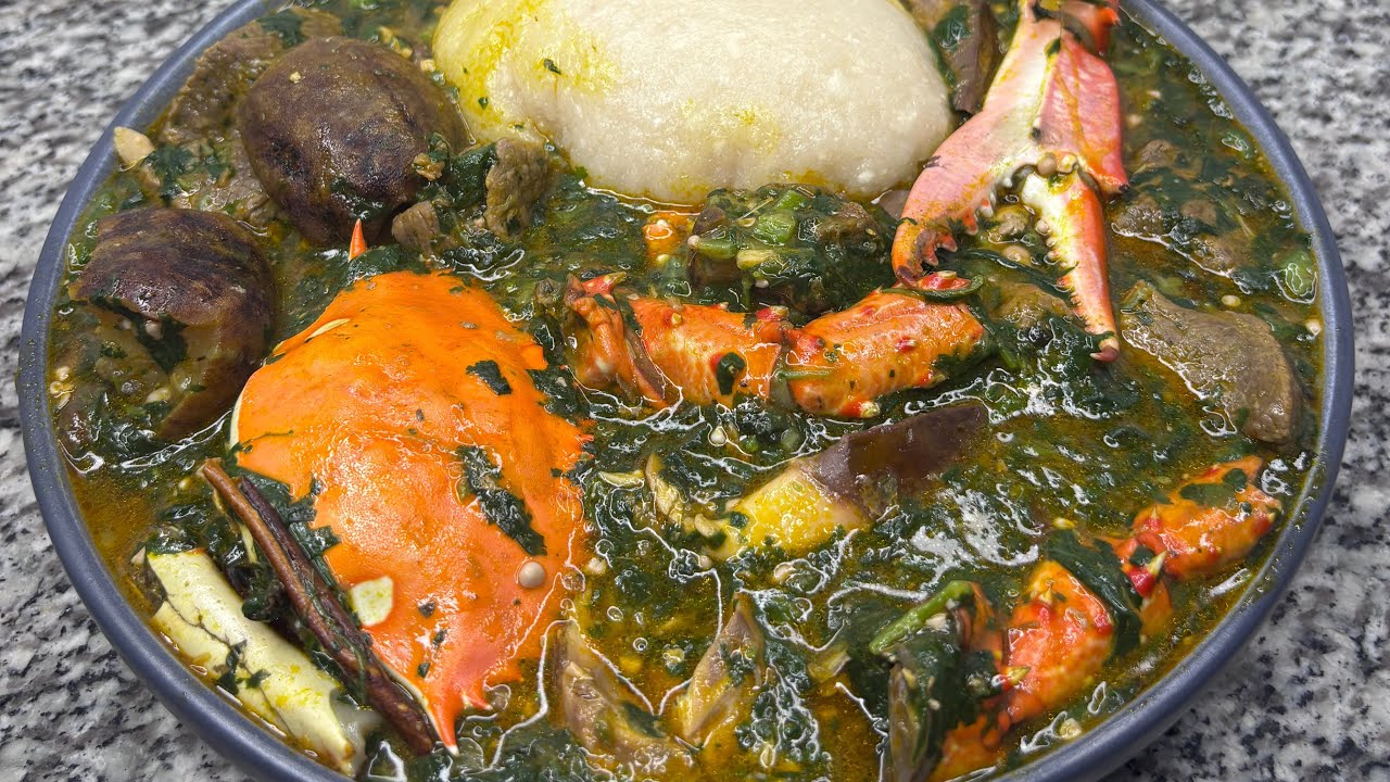 Sauce dongodongo crabes aux BUBWÈ (062865173) 