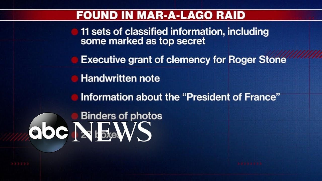FBI found classified docs from Trump&rsquo;s Mar-a-Lago estate