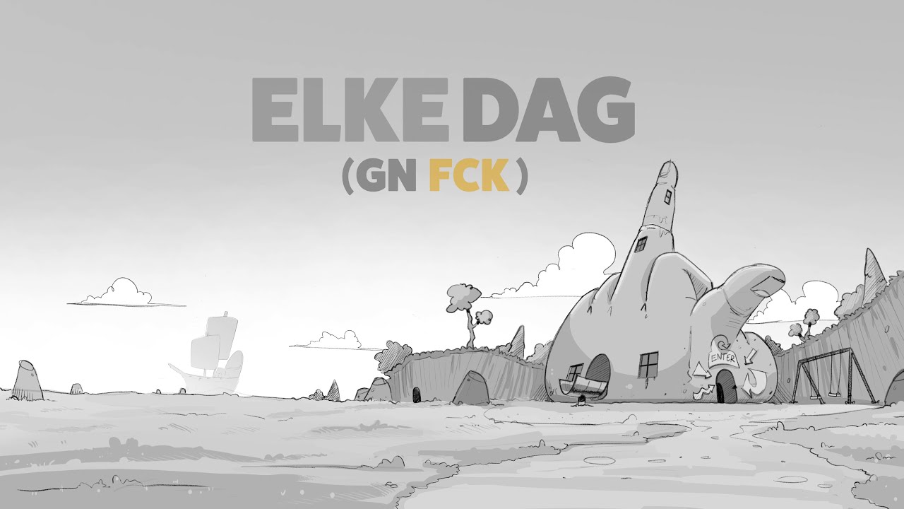 ELKE DAG (GN FCK) met $KEER&BOO$ (LYRIC VIDEO)