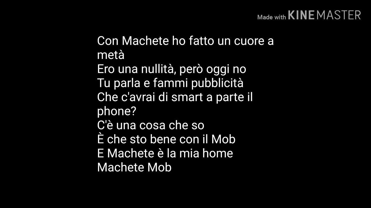 Machete mob *testo (Dani faiv)