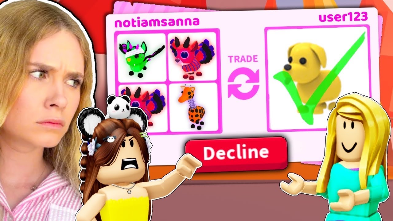 Youtuber Controls My Halloween Trades In Adopt Me.. (Roblox)