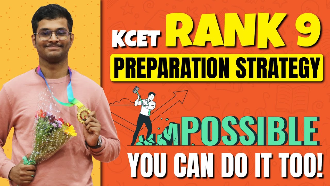 KCET Rank 9 Abhinav SK's Proven Strategies Revealed | A Guide for KCET 2024 Aspirants