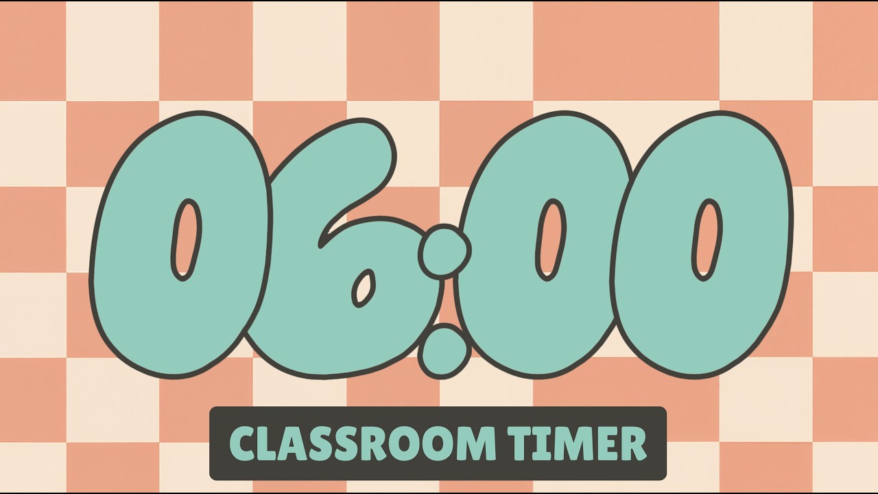6 Minute Timer with Lofi Music for Classroom Focus