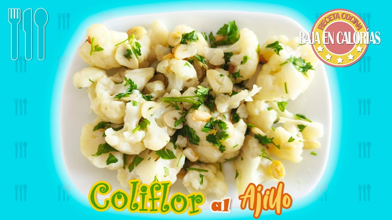 Coliflor al ajillo 🧄