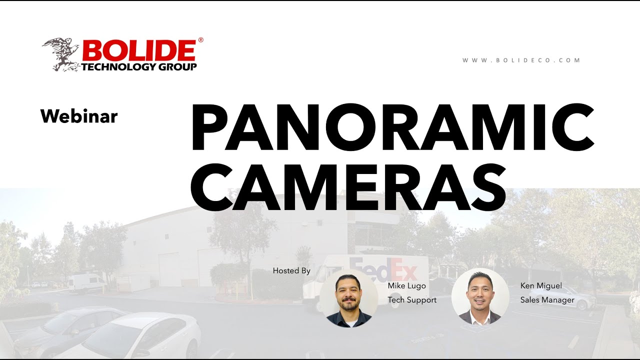 Bolide 10/16/2024 Webinar - Panoramic Cameras