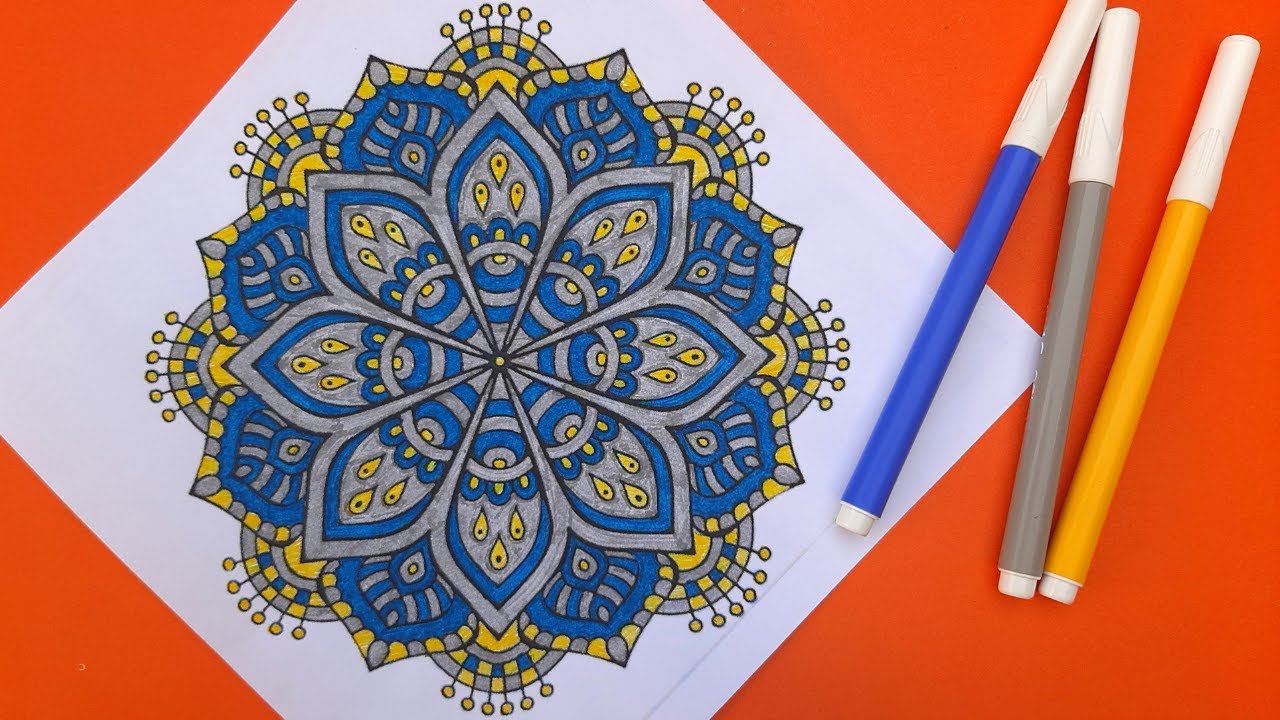 Coloring tutorial for beginners #mandala #art #beginners