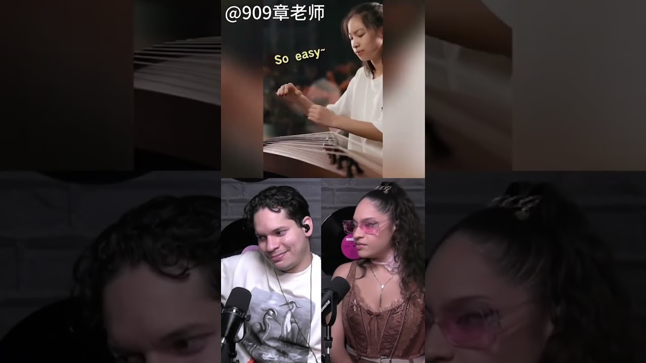 外國音樂人看中國古箏老師教學生彈《行者》被震撼！#古筝 #guzheng #中国乐器