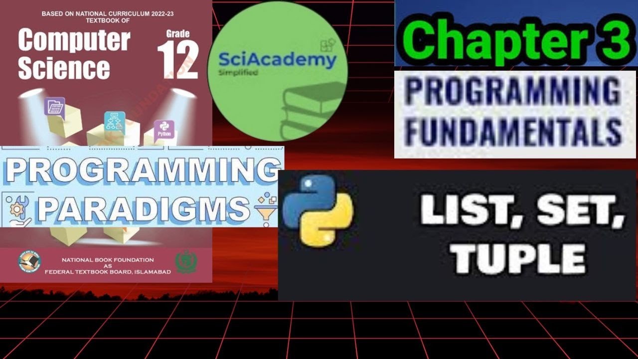 Sets in python | Difference among List, Tuple and Sets Chapter 3 Class 12 Computer Science 