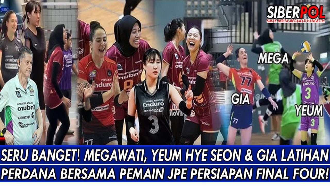 SO EXCITING🔥MEGAWATI, YEUM HYE SEON & GIA HAVE THEIR FIRST TRAINING WITH JPE PLAYERS IN PREPARATI...