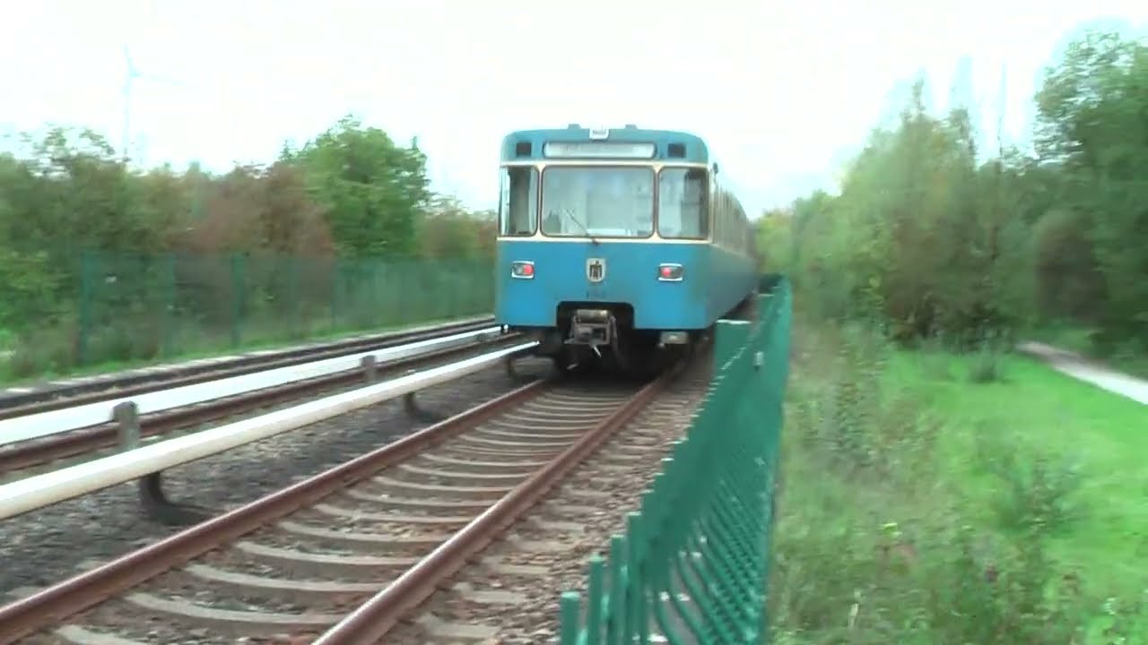 U-Bahn München mit Typ A, B, C1 und C2 zwischen Fröttmaning und Garching Hochbrück