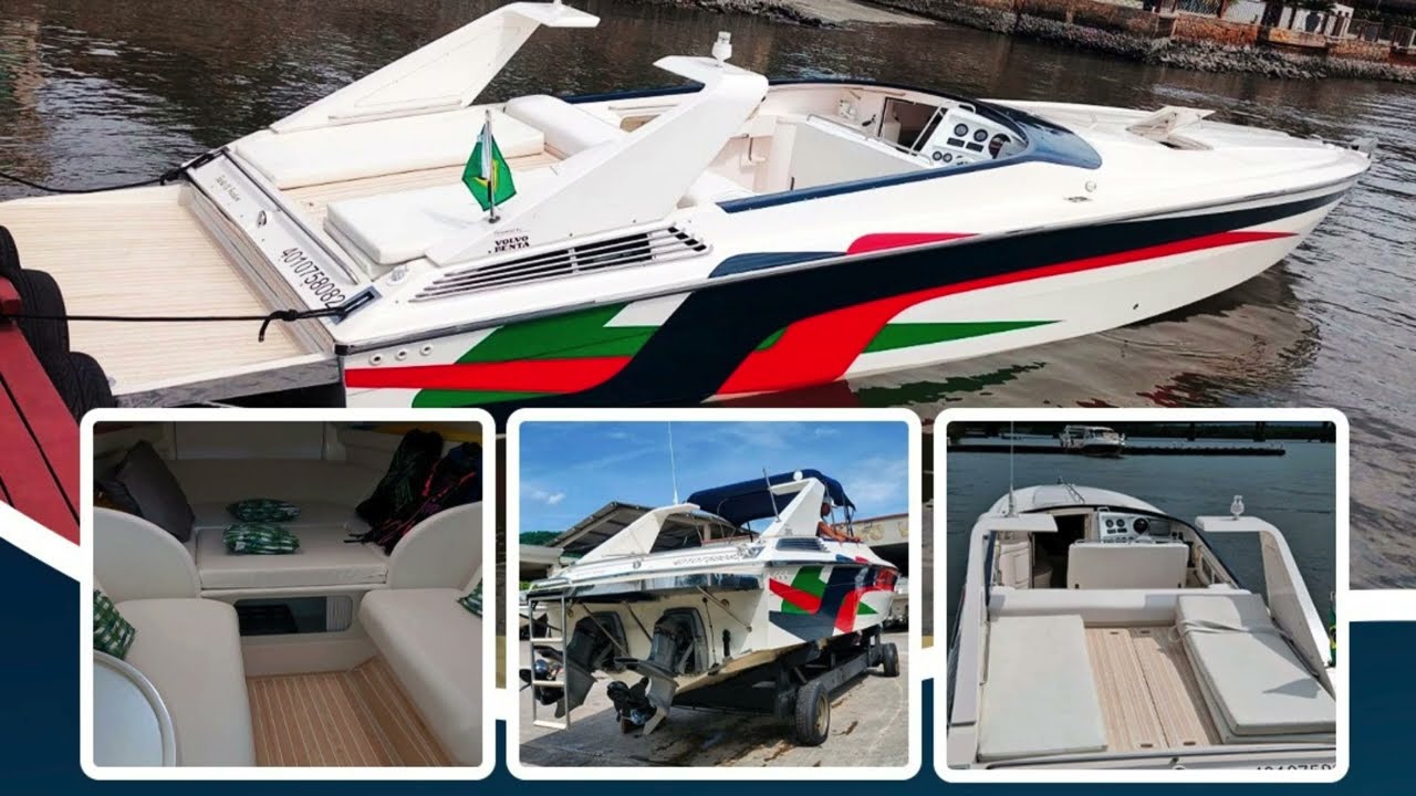 Lancha Scarab 38 Intermarine Volvo Penta kad 42 - Casco no Gel de Fábrica
