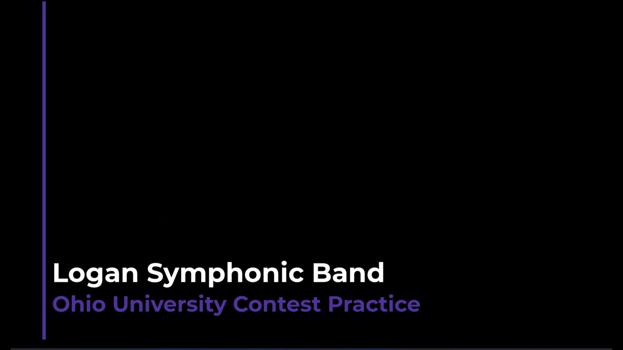 The Logan Symphonic Band at the Ohio University Concert Band Invitational