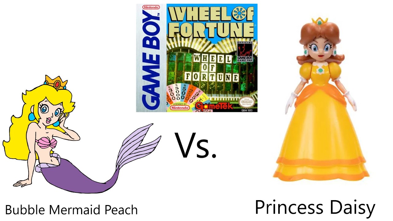 Wheel of Fortune Game Boy Season 3 Episode 128 (Bubble Mermaid Peach vs. Princess Daisy)
