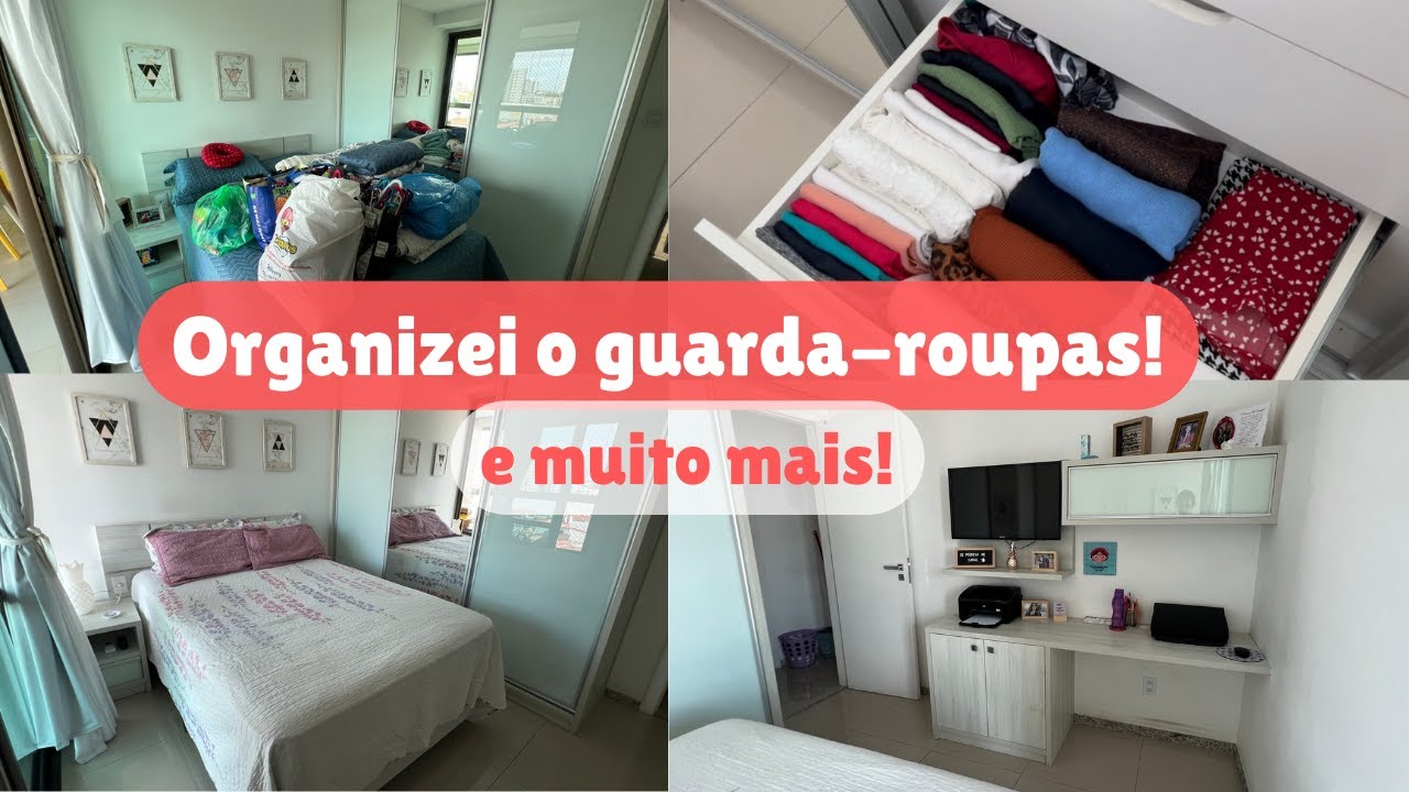 ORGANIZANDO O GUARDA ROUPA! Tenho muita roupa para lavar! 