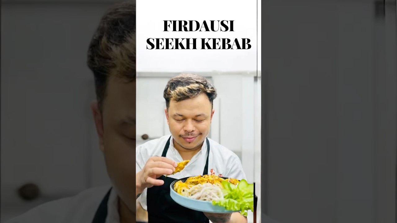 🔥 Firdausi Chicken Seekh Kebab Recipe | Royal Mughlai Style | Chef Michael Special #shorts #chicken