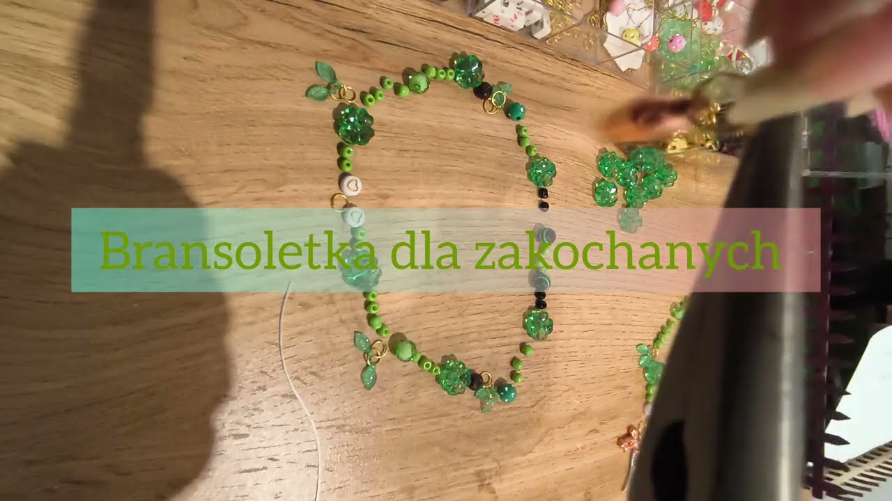 BRANSOLETKA DIY W ODCIENIACH ZIELENI #handmade 🌿📿