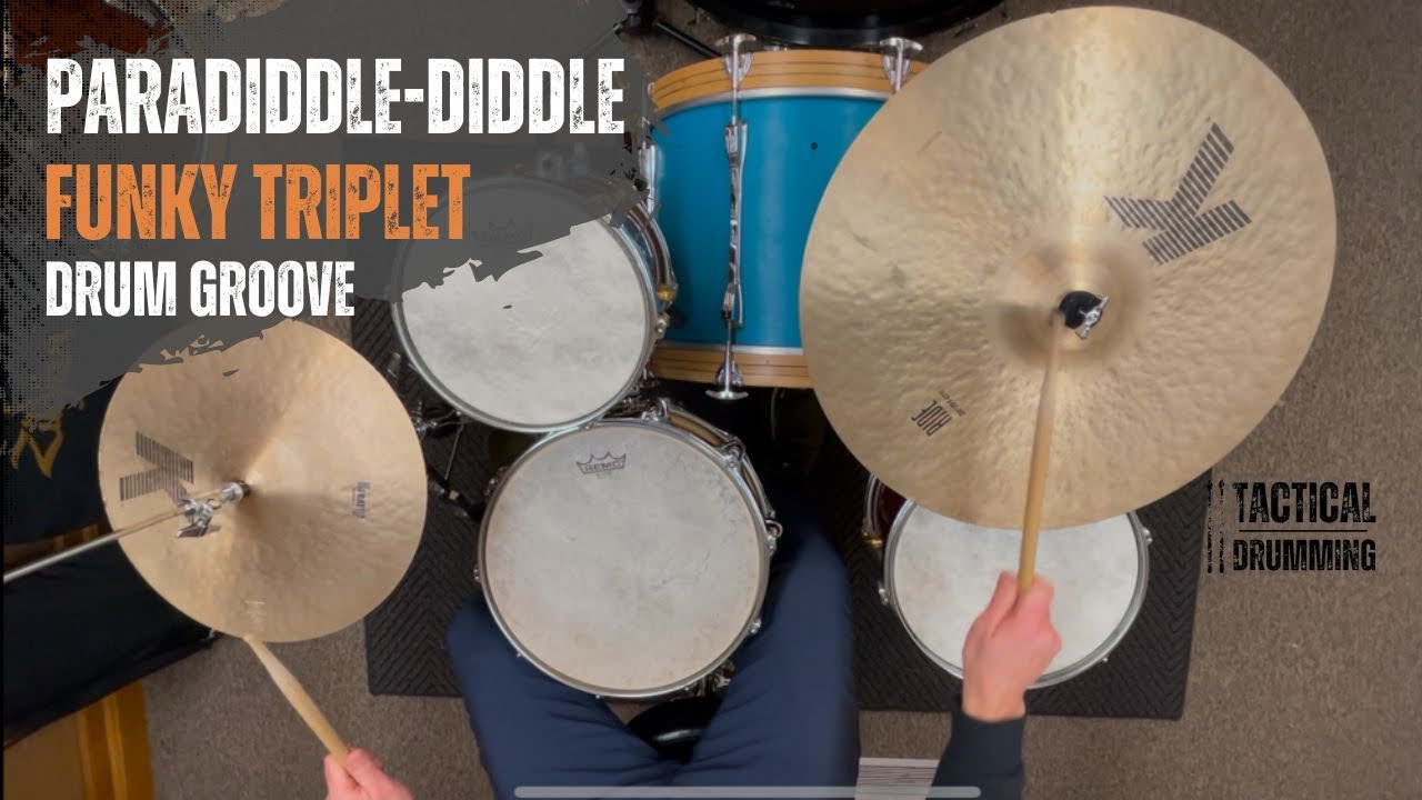 Paradiddle-Diddle Drum Groove: Drum Lesson