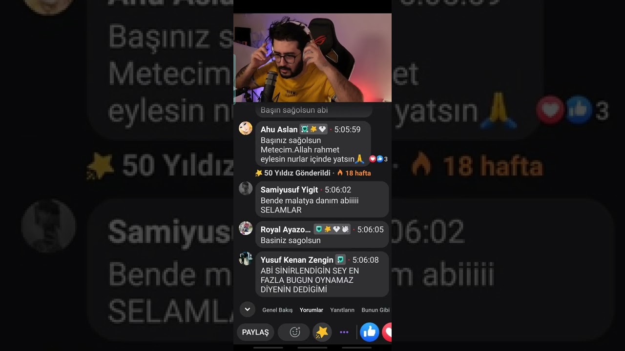 Mete abi canlı yayında üzücü haber alıyor :(