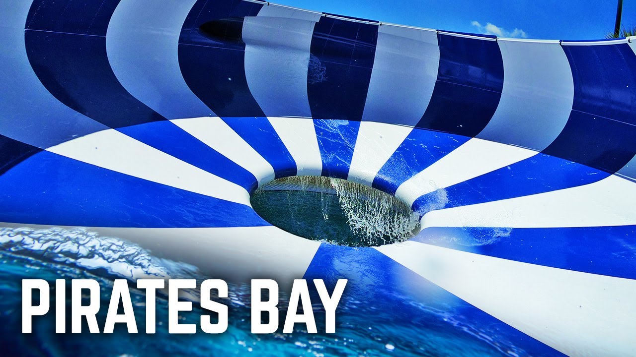 All Water Slides at Pirates Bay Water Park, Texas!