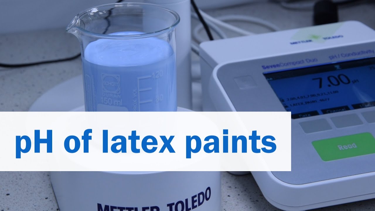 Influence of pH on the stability of latex paints