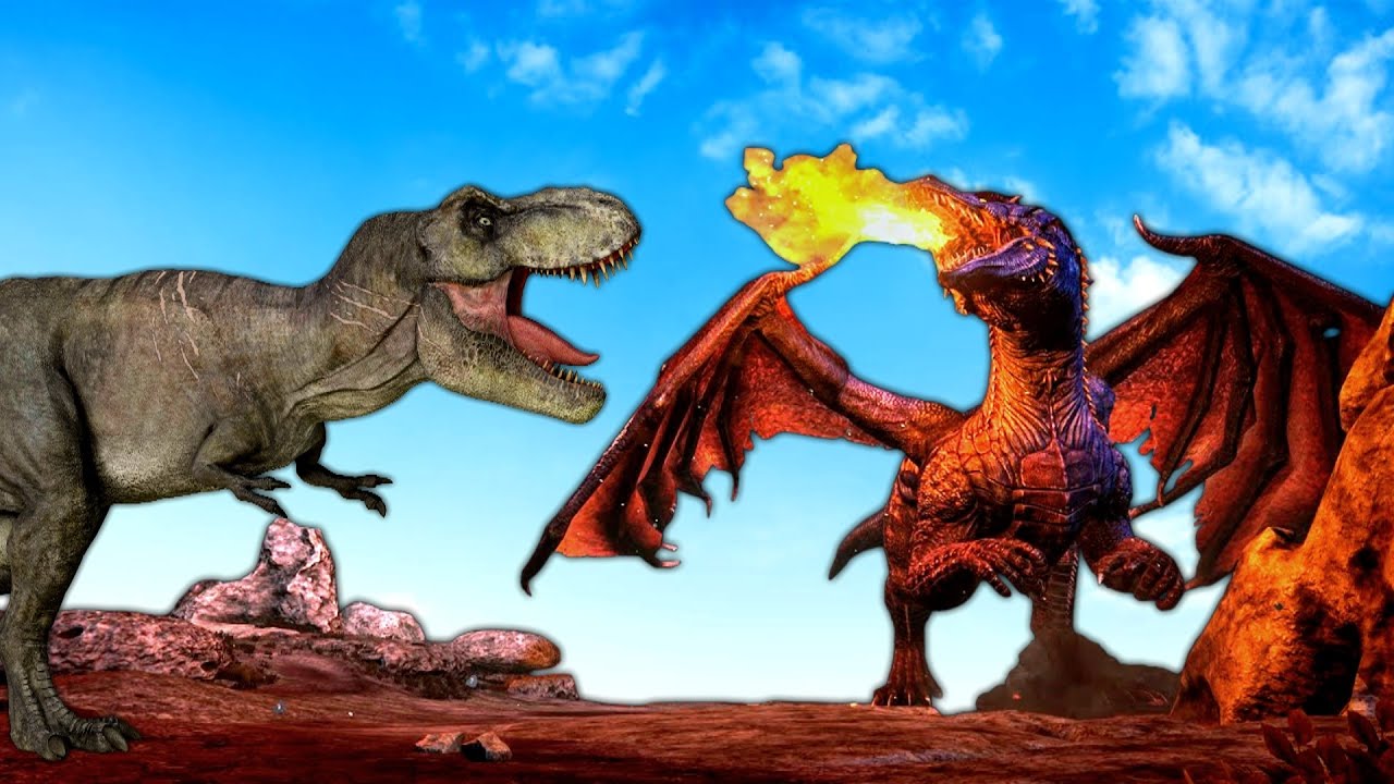 T-Rex Sereg VS Gamma Sárkány! - Ark Survival #15