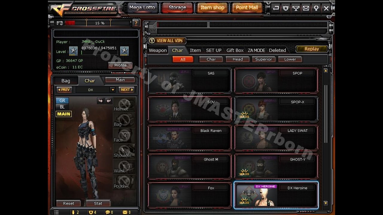 SKILLED Character's in Crossfire Ph 2 0  - JMASTERrborn