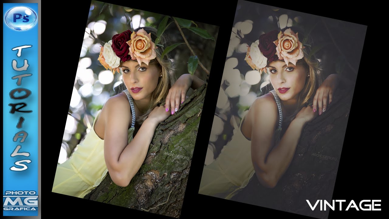Vintage effect Pro( Portrait) Photoshop tutorial