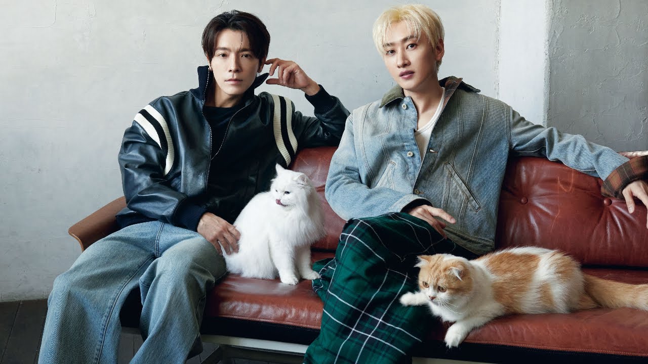 【SUPER JUNIOR-D&E】「ドンヘとウニョク、猫と一緒に暮らしたら」Special making Movie／CREA2024夏号「猫のいる毎日は。」