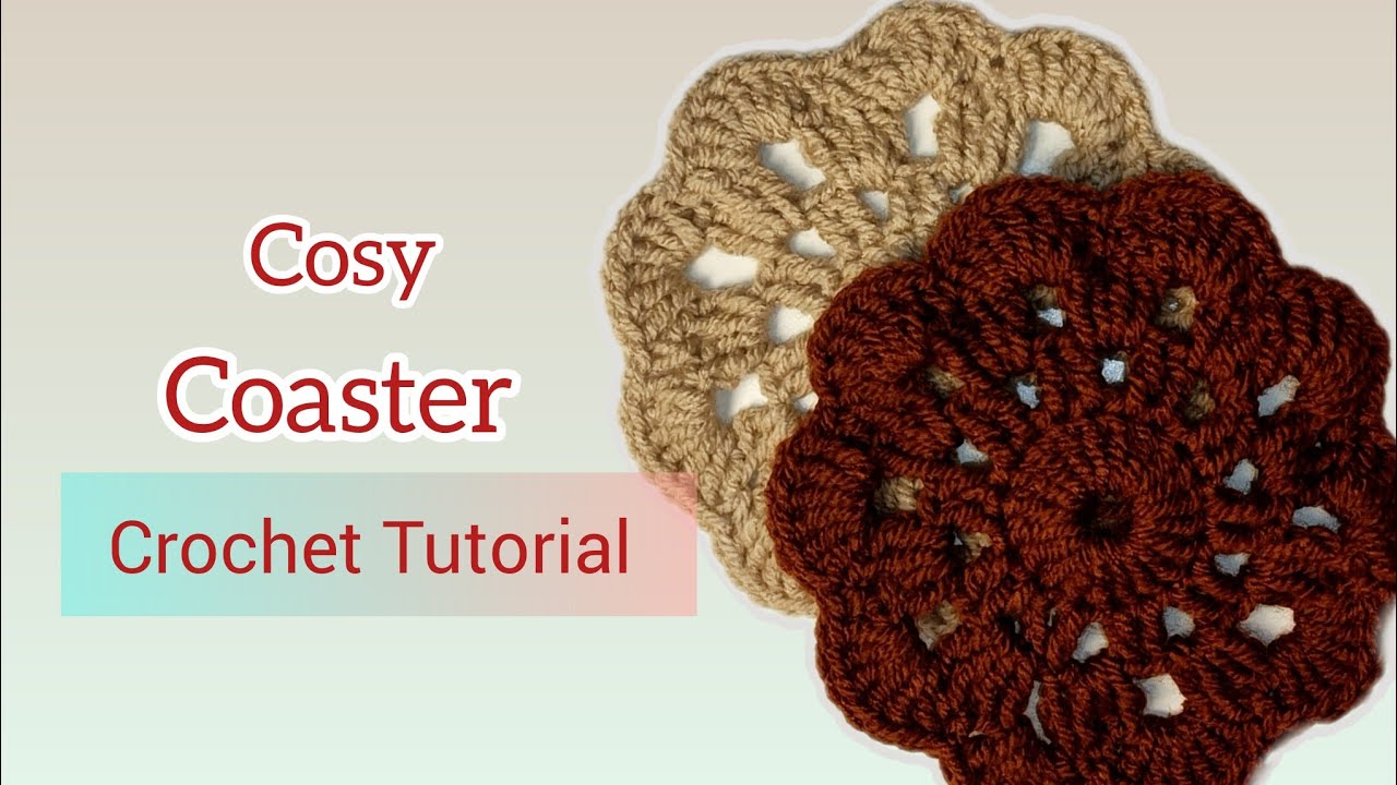 Crochet Coaster Tutorial | #crochet #viral #new
