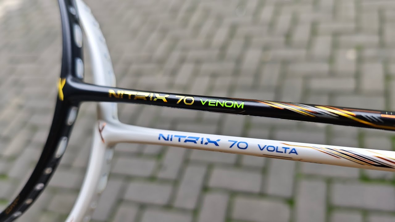 komparasi Raket juara Hundred Nitrix 70 Volta VS Nitrix 70 Venom beda karakter gass harga terjangkau