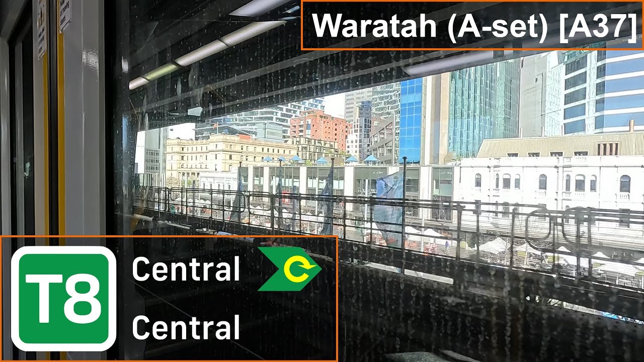 Sydney Trains Waratah (A-set) [A37]: Central → Central (Clockwise)