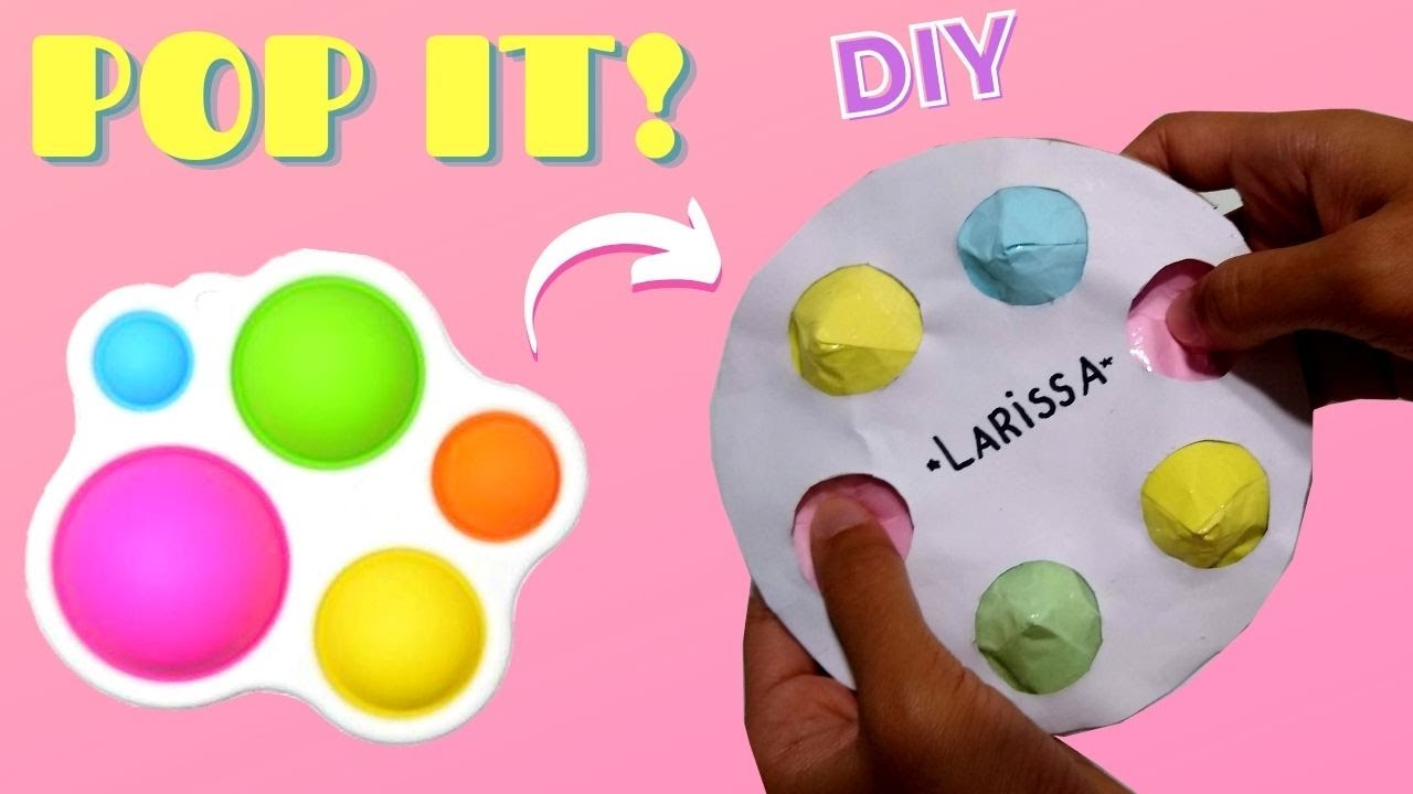 COMO FAZER POP IT CASEIRO | FIDGET TOY | O MUNDO DE LARISSA