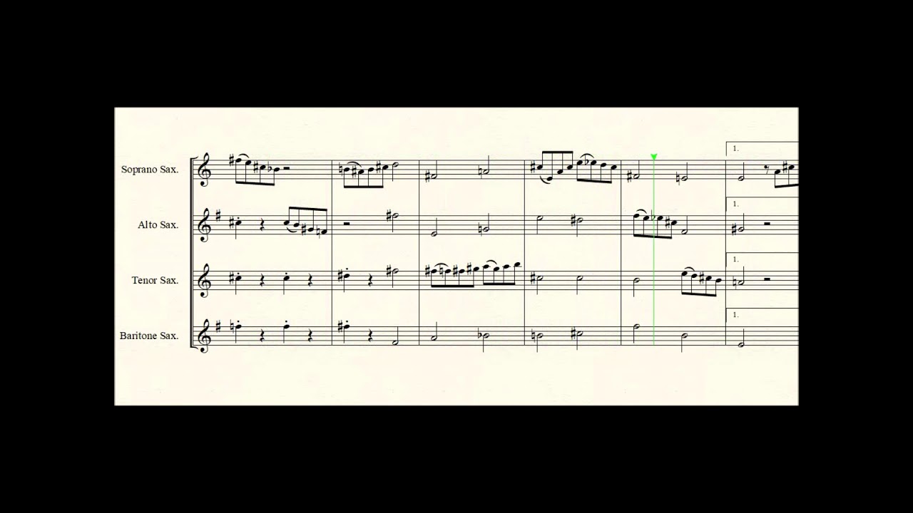 Tico Tico for Saxophone quartet.