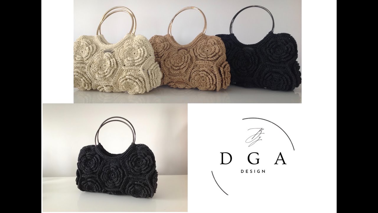 Çiçekli Altıgen Motif ile Çok Şık, Çok Tarz.. /  Making a Patterned Bag with Paper Rope. #paperrope