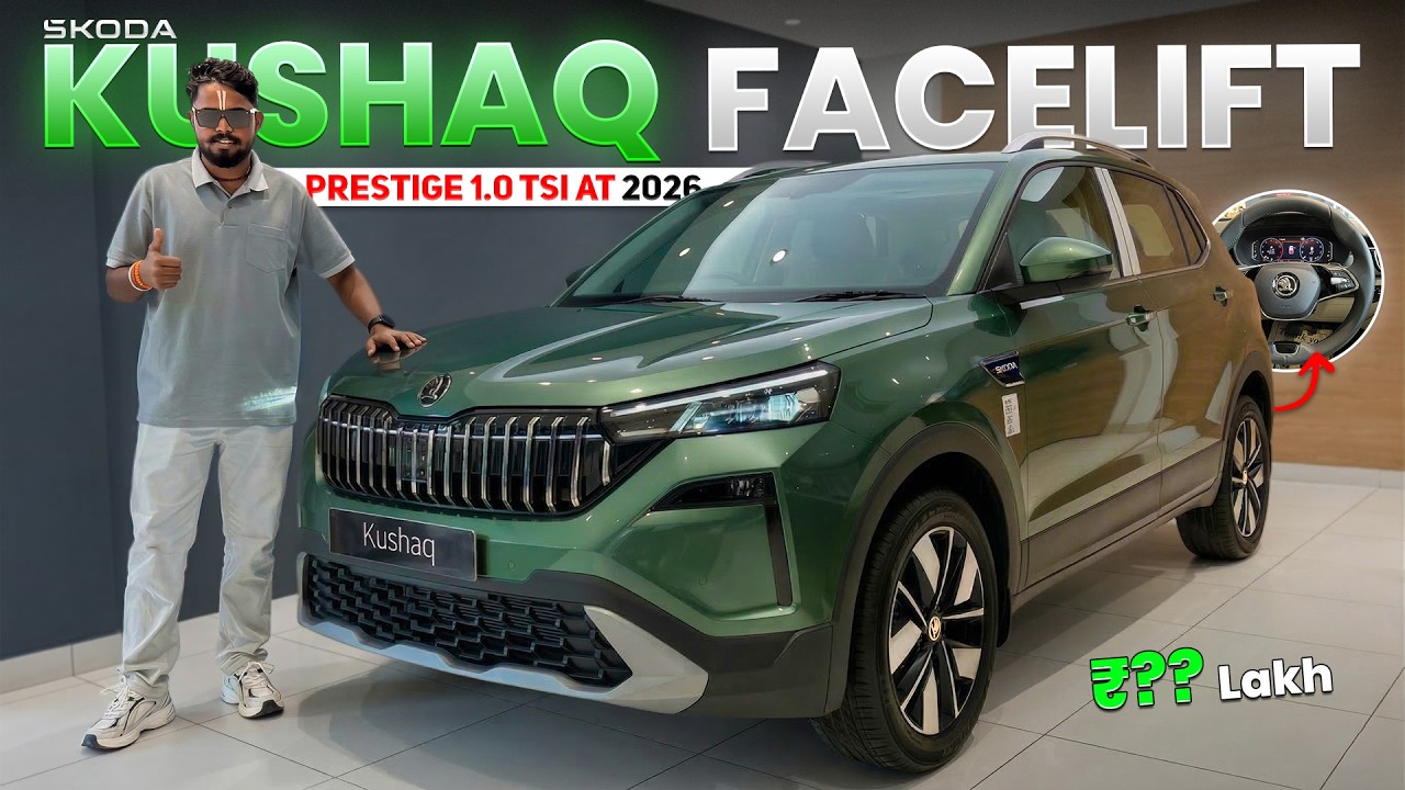 New Skoda Kushaq Facelift Prestige AT Review 2026 🔥| Worth the Update?
