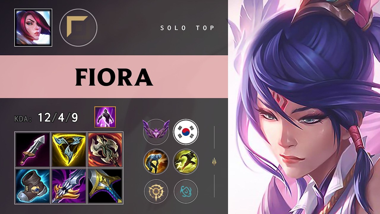 Fiora Top vs Varus - KR Master Patch 26.11