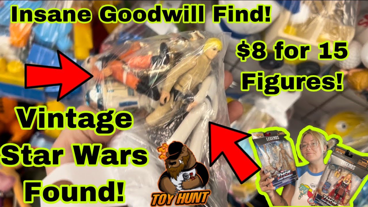 Toy Hunt! I Found a Bag of Vintage Star Wars Figures at Goodwill Thrift Store! Marvel Legends!