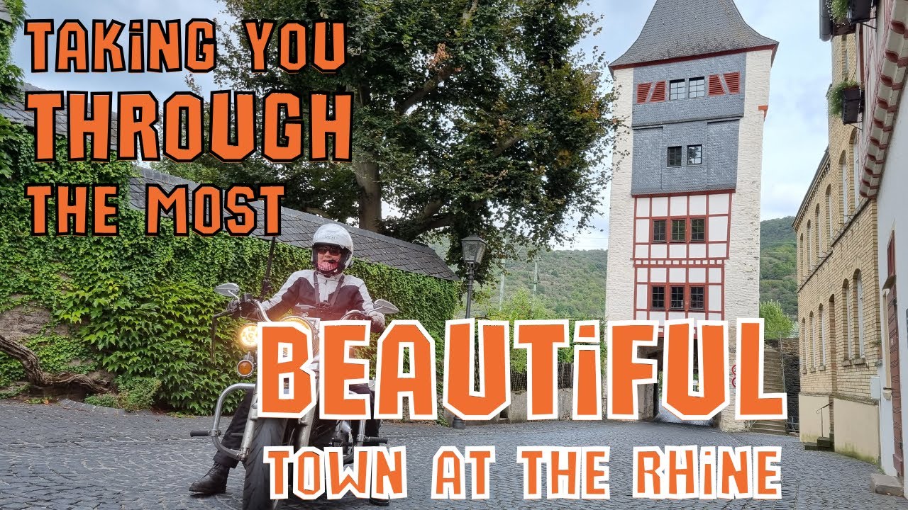 Riding THROUGH most beautiful town at the Rhine | Romantic Rhine motorcycle tour Ride 2 | Rüdesheim