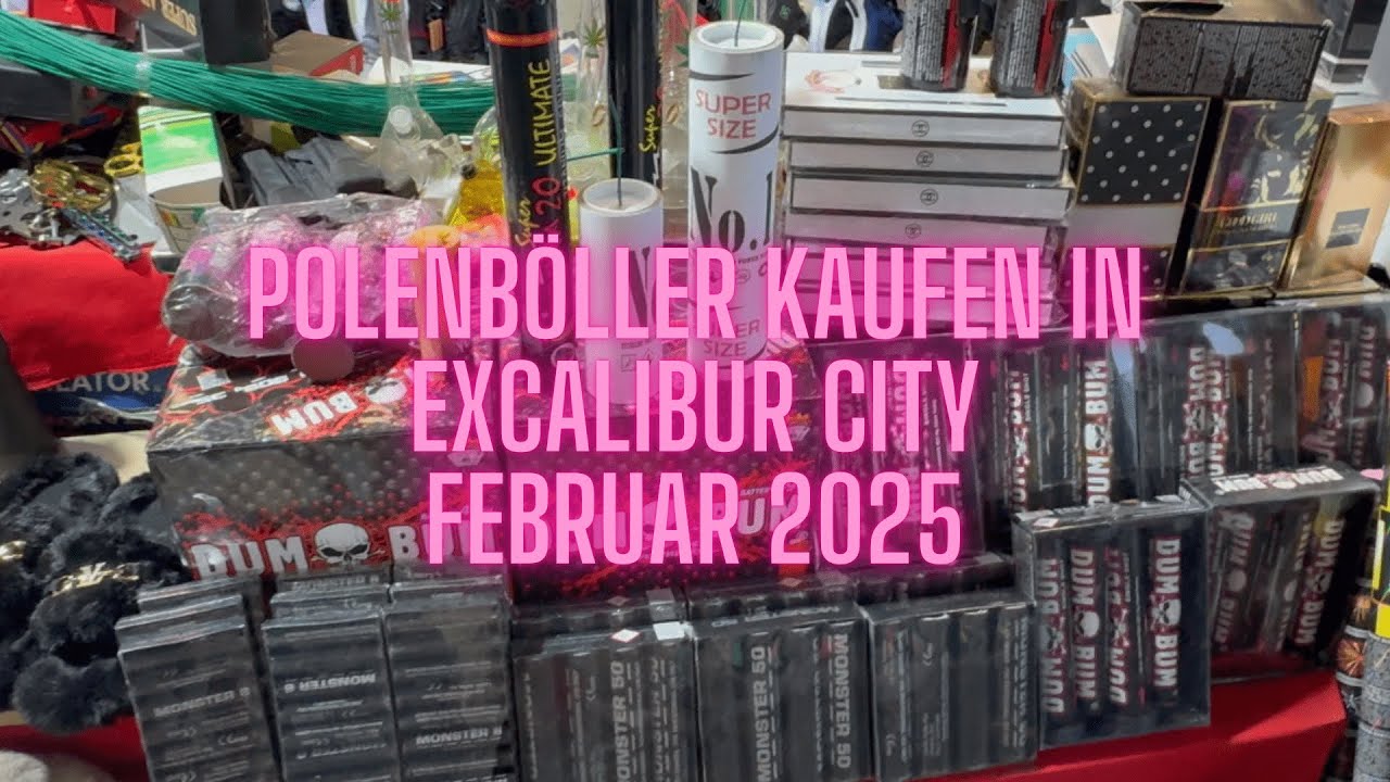 Polenböller kaufen in Excalibur City Tschechien 2025 Februar + Zündung! [4k]