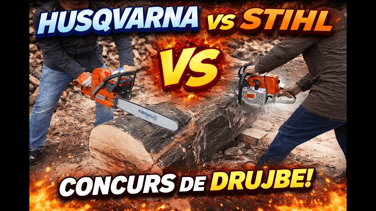 Husqvarna vs Stihl  Chainsaw Competition | Who Cuts Faster?